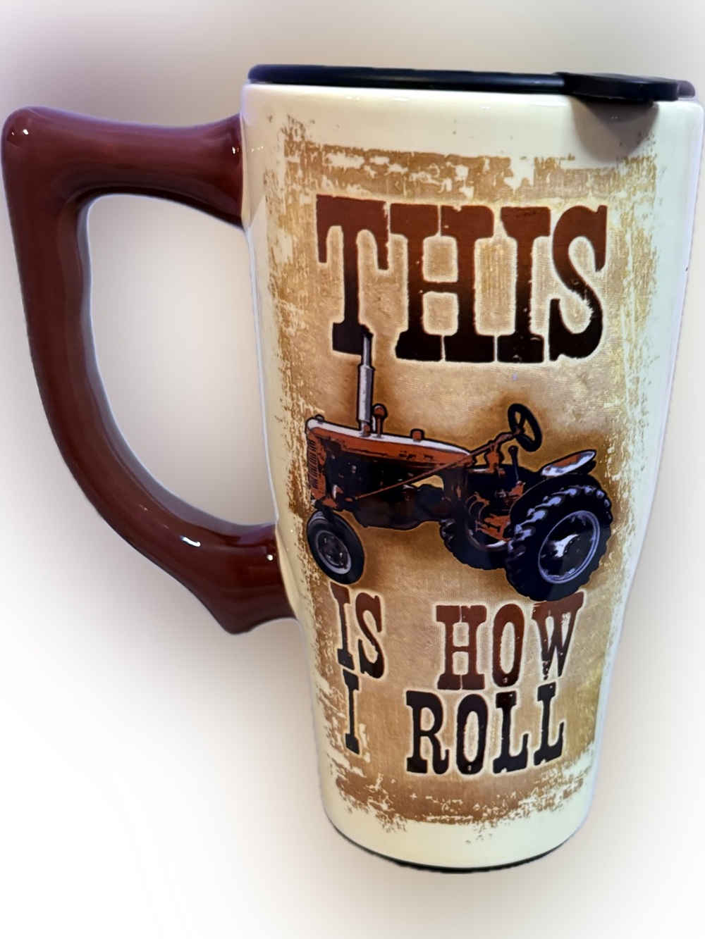 Ceramic Travel Mug “This is how I Roll” - Picture 2 of 4